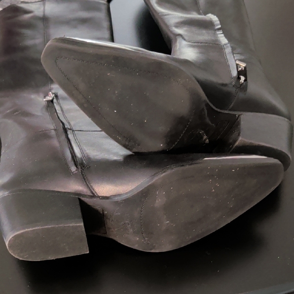 Franco Sarto Billie Black Heeled Boots Medium Width - Picture 6 of 8